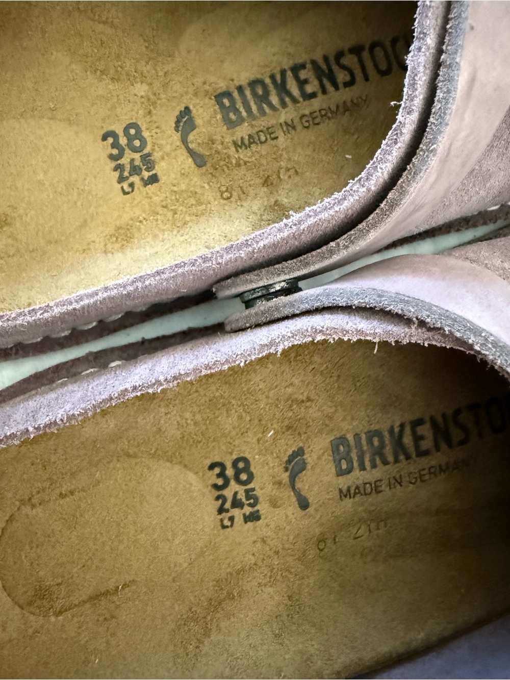 NWT Birkenstock Lutry Premium Suede Leather Clogs Size 38 Medium/Narrow - Picture 5 of 7